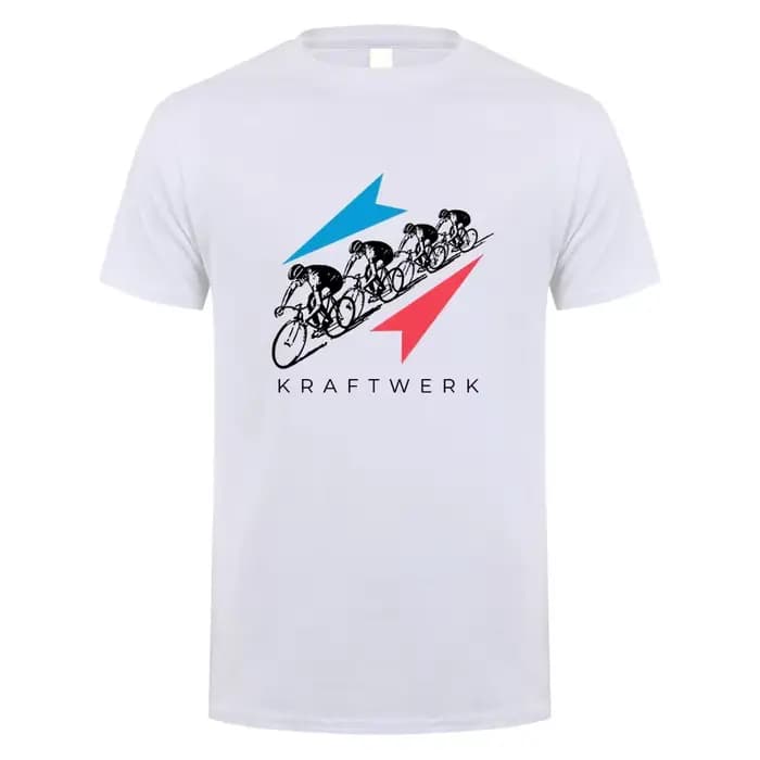 Kraftwerk T Shirt Hommes Manches Courtes Coton Économie Été Mans Cool Y-Streetwear DZ-054