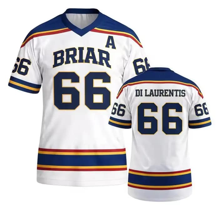 T-shirt unisexe Streetwear Loos de la série V Neck TV Off Campus Briar University Jersey Graham 44 2