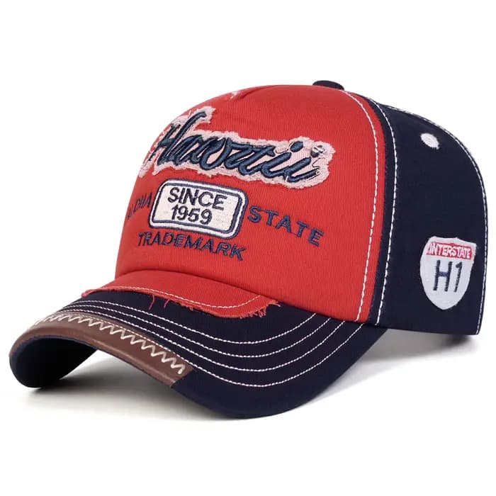 Casquettes de baseball unisexes avec broderie de lettres ALOHA STATE, chapeaux décontractés réglable