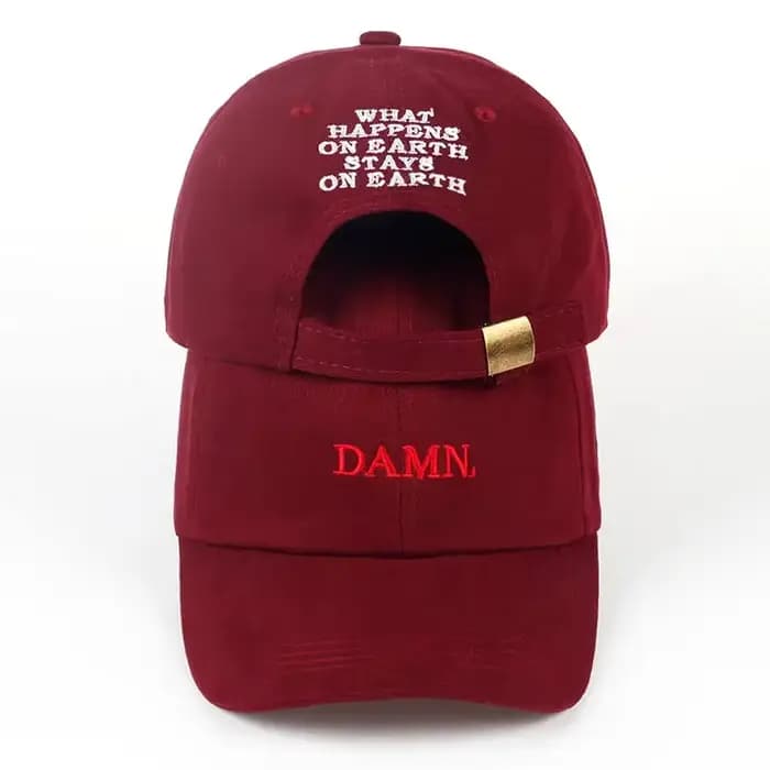 Casquettes DAMN pour hommes et femmes brodées DAMN. Casquette de baseball non structurée style Dad H