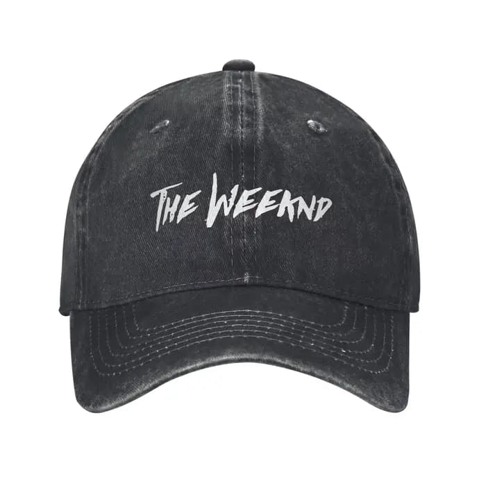 Casquettes de baseball vintage The Weeknd pour hommes et femmes, casquette snapback en denim vieilli