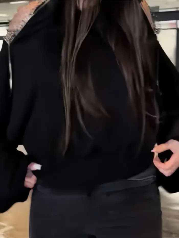Sweat à capuche ajouré dos nu pour femmes