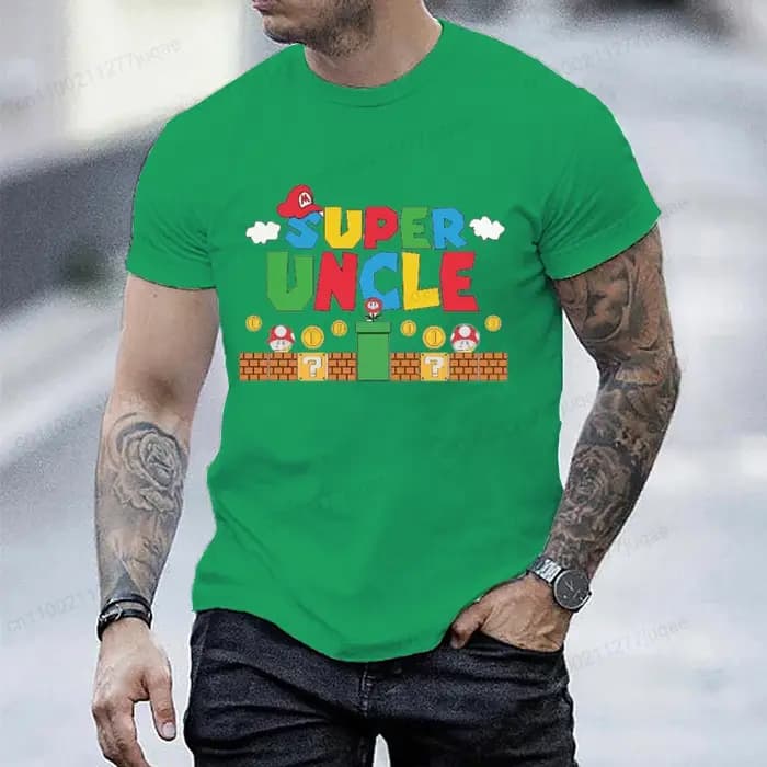 T-shirt Super Uncle pour homme
