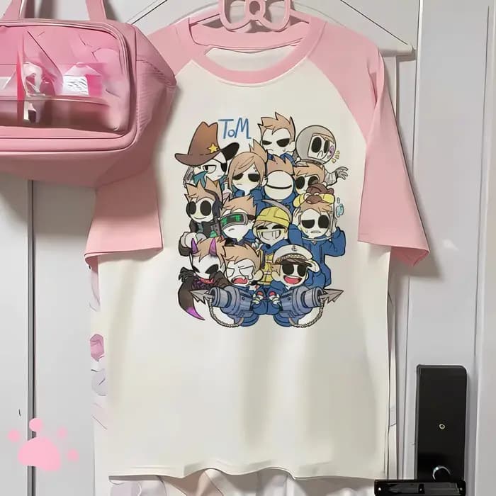 T-shirt à motifs Edsie World pour femmes, vêtements pour filles, Y2K, créateur