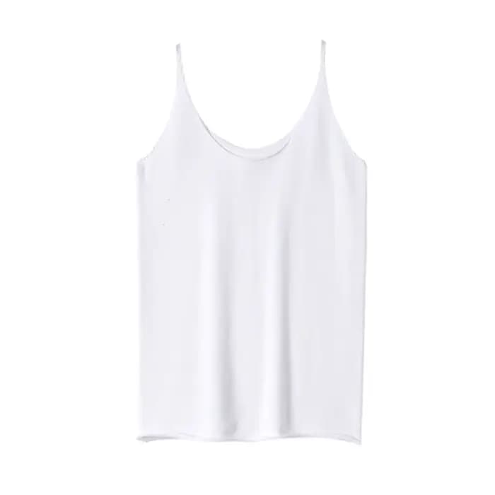 Camis femmes printemps été coton sans manches tricoté chemises à fond col en v Camis solide haute St