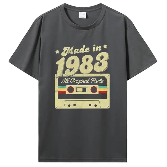 T-shirt graphique en coton pour hommes
