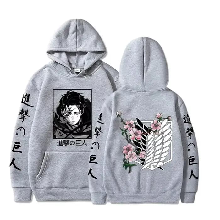 Sweat à capuche graphique Levi Attack AngiLarge pour hommes et femmes