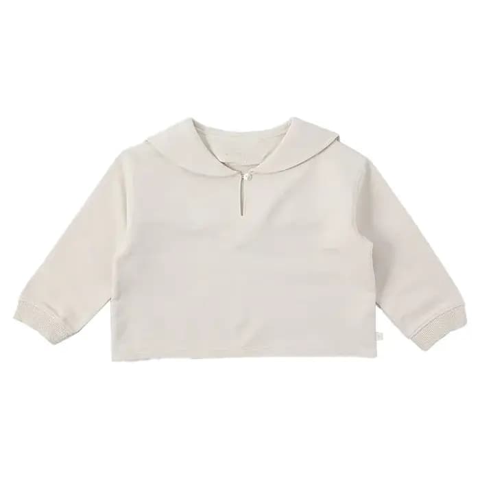 Nouveau sweat à capuche polyvalent en coton avec col marin et manches longues pour garçons et filles – Collection Printemps-Automne-Hiver 2026