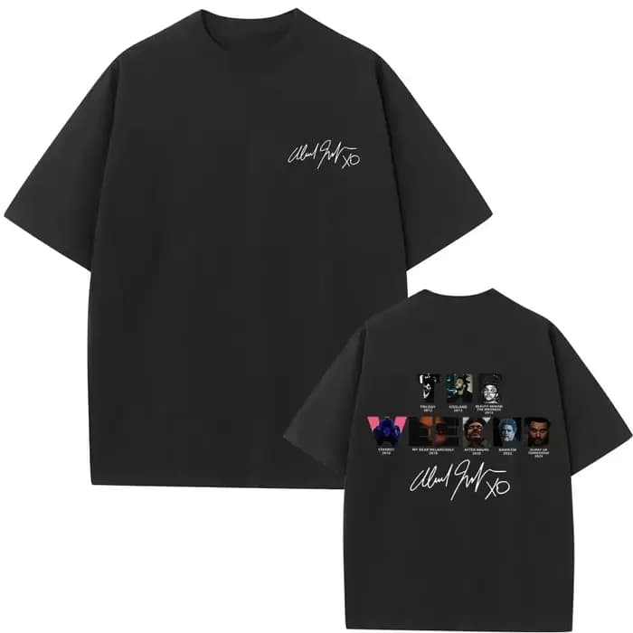 T-shirt graphique surdimensionné en coton rétro pour homme et femme, motif couverture d'album musica