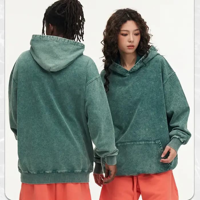 Sweat à Capuche Vintage Respzed en Pur Coton Délavé
