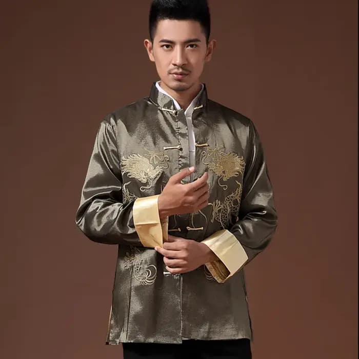 Veste à manches longues imprimée Phoenix pour hommes
