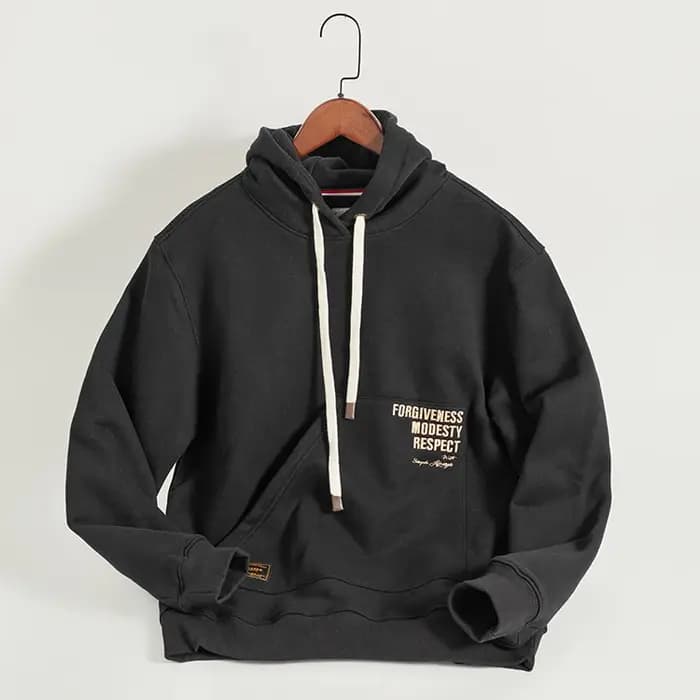 Sweat à capuche épais pour homme avec doublure Smile, automne et hiver