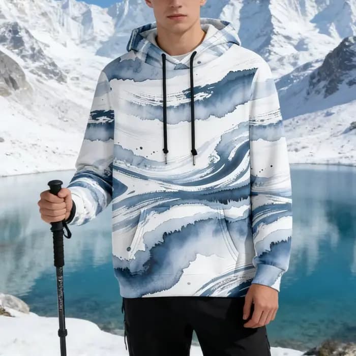 Sweat à capuche unisexe Vintage Sunset Tie-Dye pour hommes