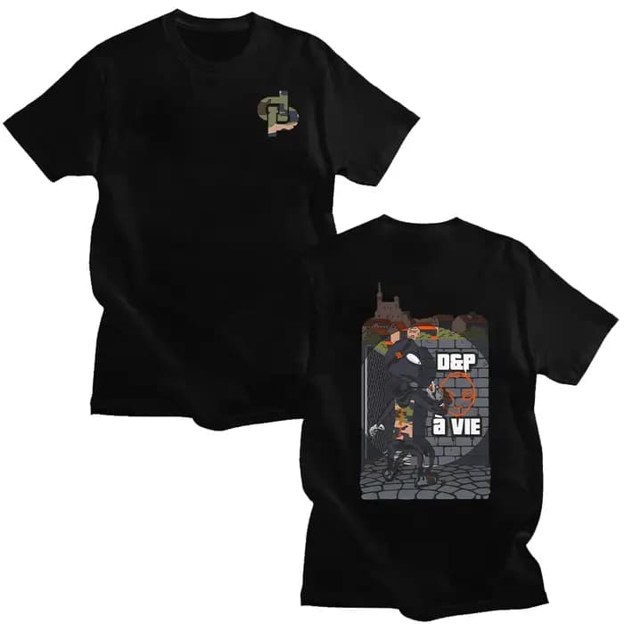D & p À Vie Box T-Shirt rappeur JuL t-shirts hommes Style de rue pur coton t-shirts été col rond hau