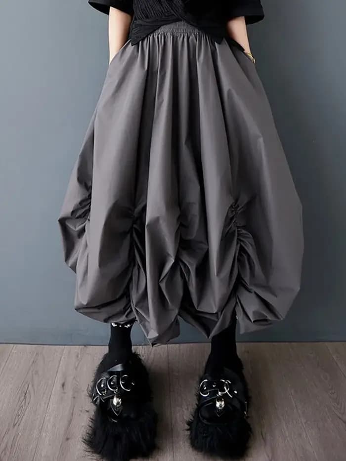 Coton surdimensionné vintage taille haute printemps été automne décontracté ample longue pour femme jupes femmes 2025 jupe vêtements