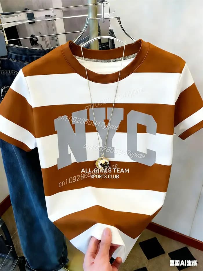 T-shirt rayé classique NYC