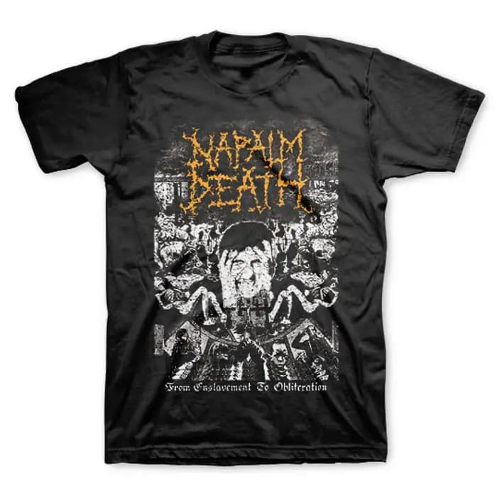 T-Shirt Napalm Death Utopia Banished Band, 100% coton, graphique, pour hommes et femmes, Streetwear