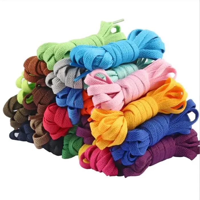 1 paire de lacets plats pour baskets 13 couleurs