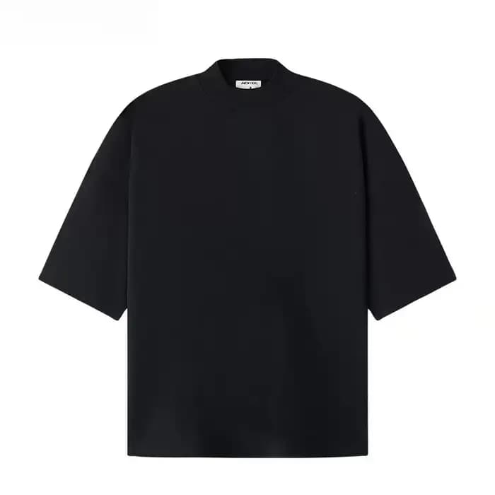 T-Shirt ample surdimensionné à manches courtes et col rond pour hommes