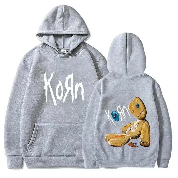 Korn Music Concert Rock Band World Tour Sweat à capuche personnalisé rue polyvalent 2024 automne/hiver manteau de mode