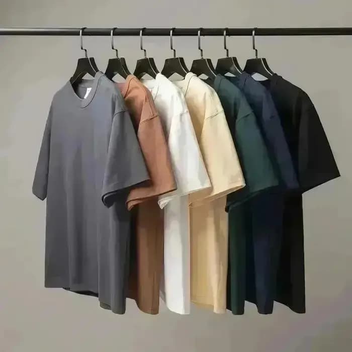 T-shirt noir décontracté à col rond en coton pour hommes