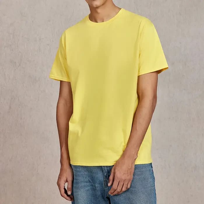 T-shirt uni à manches courtes pour hommes et femmes