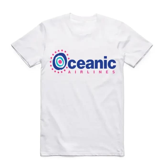 Oceanic Airlines-T-shirt à col rond pour homme