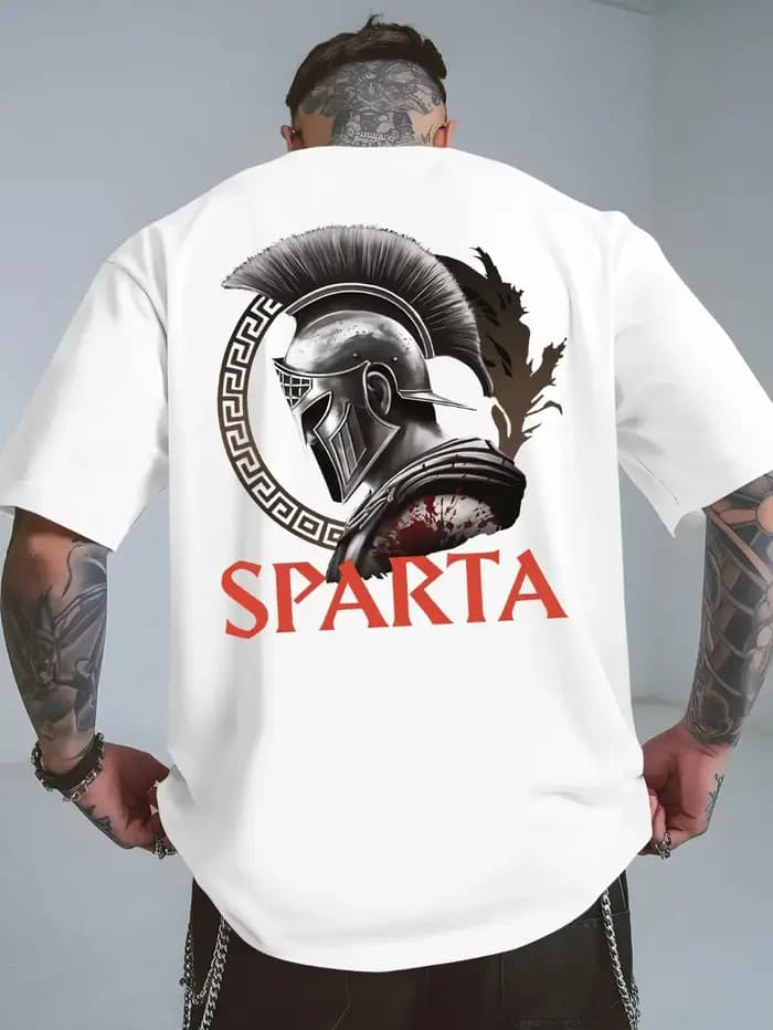 T-shirt de guerrier spartiate pour homme