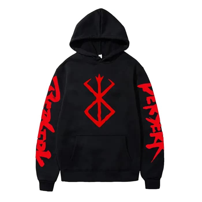 Anime Berserk sweats à capuche pour hommes japonais Harajuku mode nouveau sweat