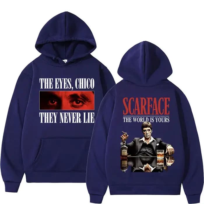 Sweat à capuche Tony Montana planchers face pour homme