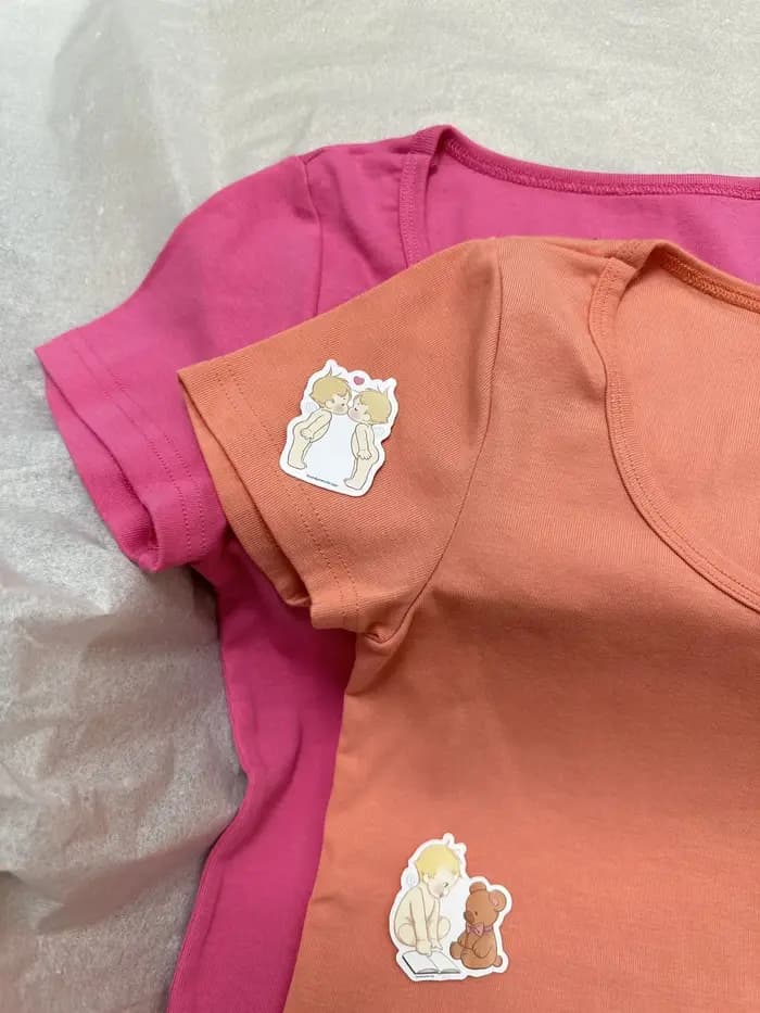 T-shirts slim orange pour femmes