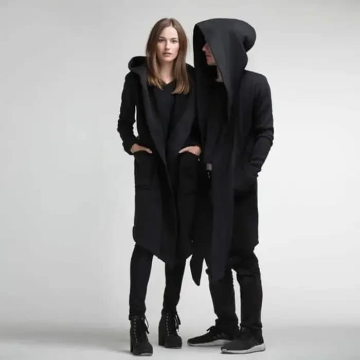 Veste cardigan surdimensionnée à capuche – Manteau chaud de printemps unisexe