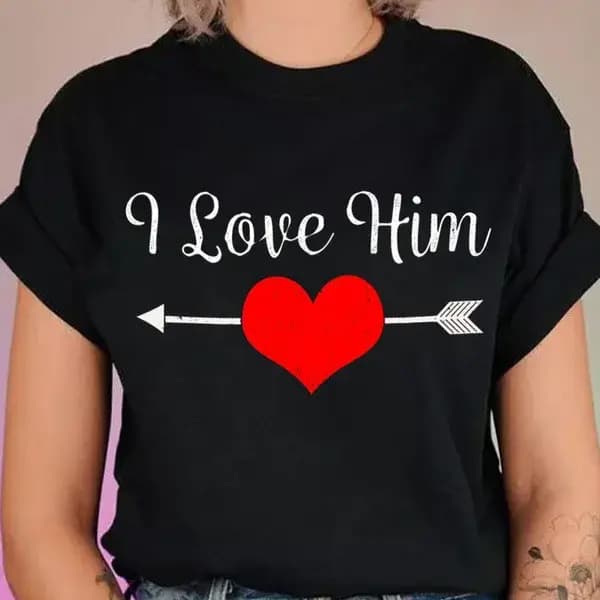 T-shirt col rond pour couple