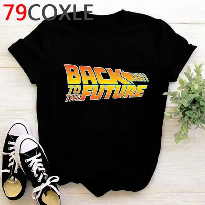 Retour vers le futur T-shirt femmes Kawaii dessin animé