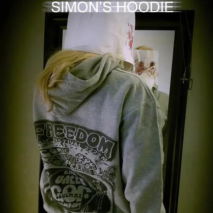 Simon Henriksson sweat à capuche zippé cri de la peur Simon's