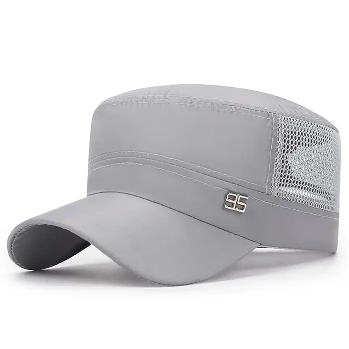Casquette militaire plate pour hommes