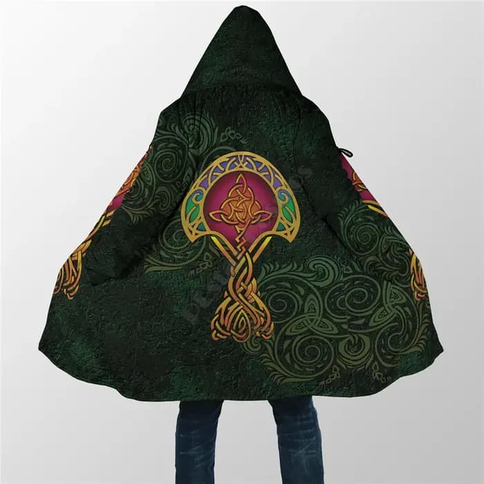 Sweat à capuche imprimé 3D Celtic Tree Everak pour hommes et femmes