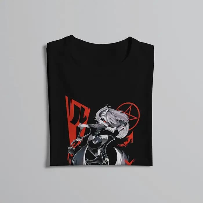 Helluva Boss Anime classique t-shirt graphique hommes hauts Vintage Homme été Polyester Streetwear Harajuku