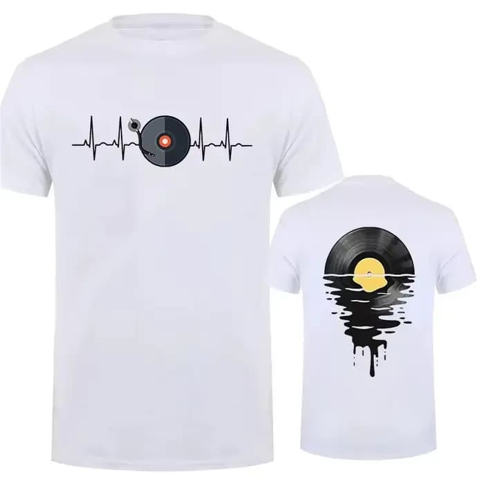 Amoureux de la musique t-shirts pour hommes femmes DJ