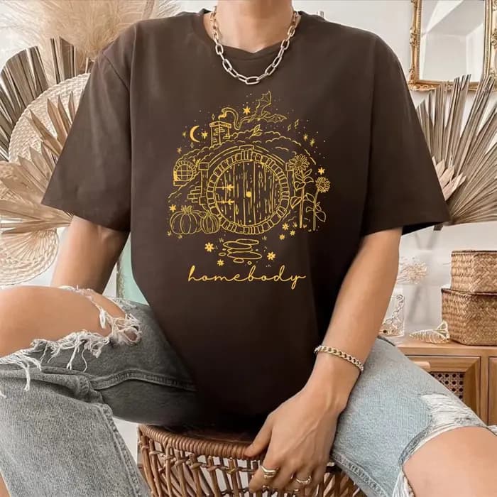 LOTR T-shirt Vintage Homebody chemise le magicien Shire chemises maison du deuxième petit déjeuner t-shirts à la mode à