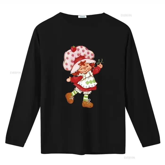 Fraise poupée raccourci mignon nostalgique années 2000 Y2k 2003 à la mode coton lourd t-shirt vintage lavé étiré doux streetwear