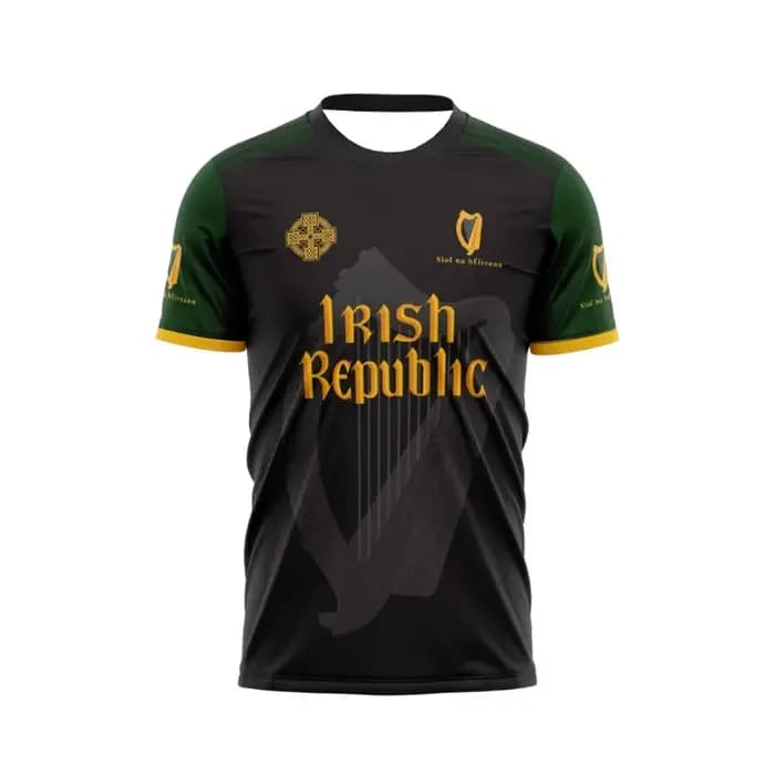 T-shirt unisexe respirant style celtique République d'Irlande 2026 pour femme, décontracté, streetwe