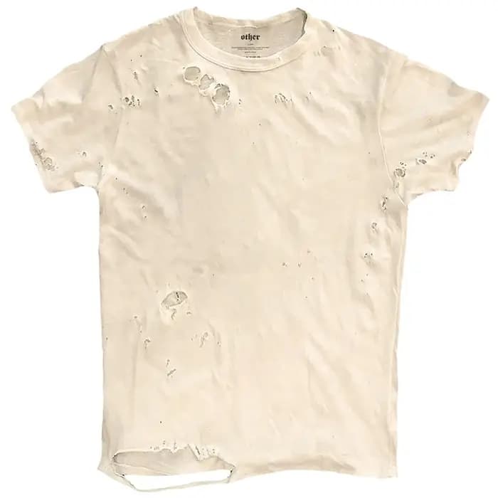 T-shirts graphiques déchirés hommes T-shirt Vintage été décontracté t-shirt ample hauts Streetwear H