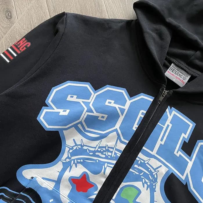 Sweat à capuche zippé Glo Gang SSGLO