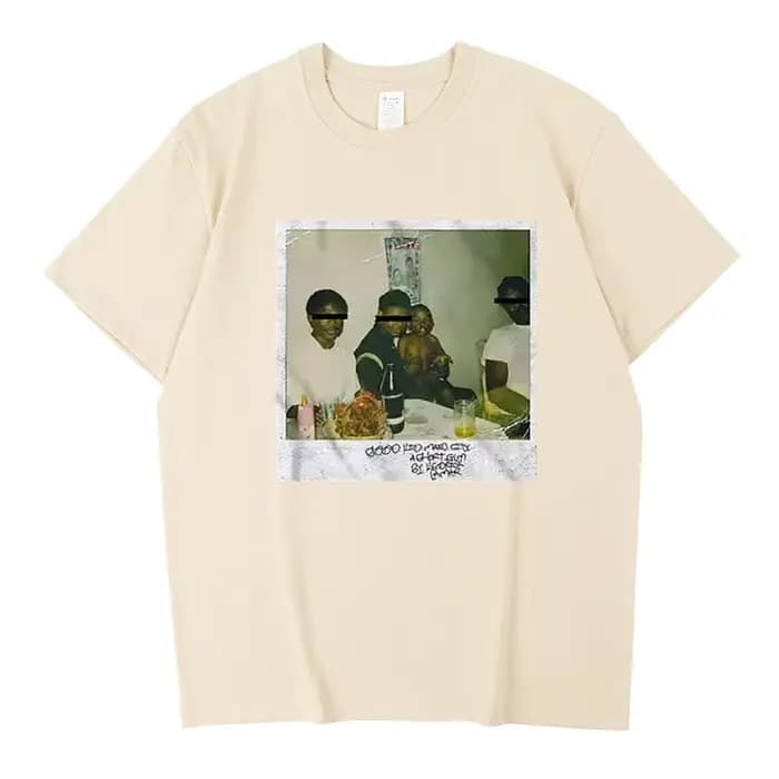 Kendrick Lamar T-Shirt pour hommes haute qualité coton à manches courtes chemise col rond mode imprimé