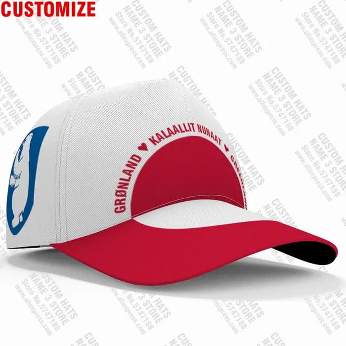 Casquettes de Baseball danois personnalisées en 3d