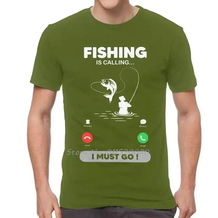 La pêche appelle j'ai pour aller T-shirt hommes coton