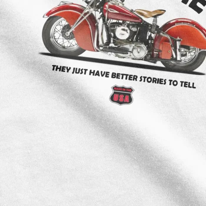 T-shirt rétro pour motards