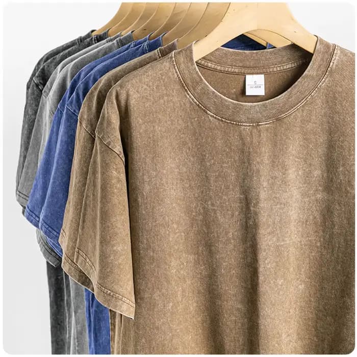T-shirt à manches courtes en coton épais