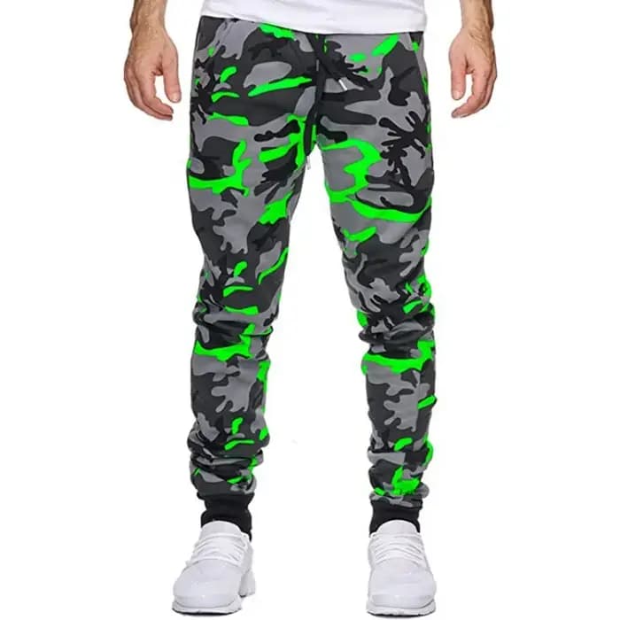 Nouveauté 2024 Pantalon de survêtement unisexe style Harem ample camouflage avec cordon de serrage,